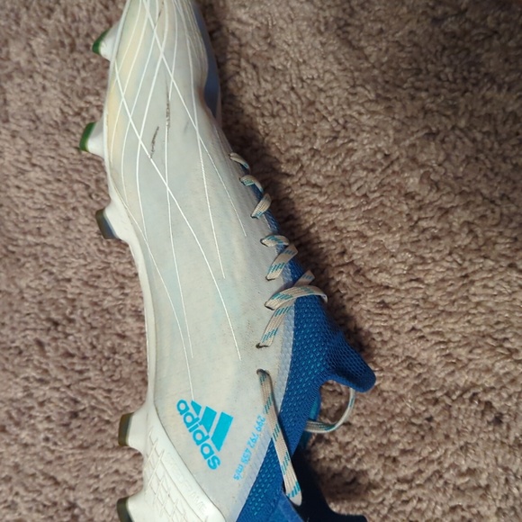 Adidas X Speedflow.1 blue and white soccer cleats - Picture 5 of 10